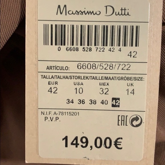 NWT. Massimo Dutti Brown Jumpsuit. Size 10. - Picture 10 of 12